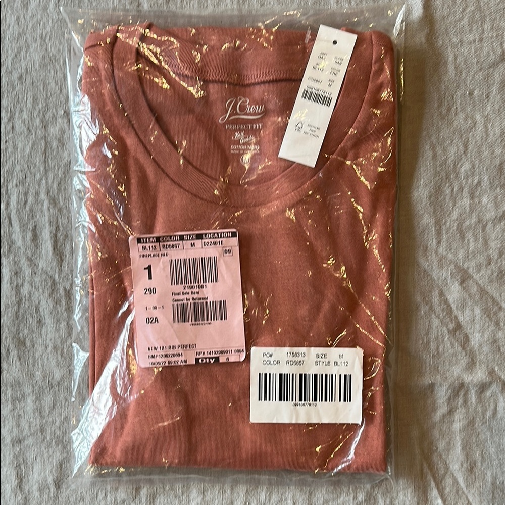 NWT J Crew Perfect Fit Long Sleeve Tee